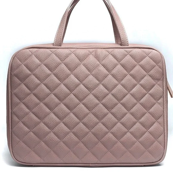 Leather Toiletry Travel Bag for Women - Large Cosmetic Size - Picture 11 of 11